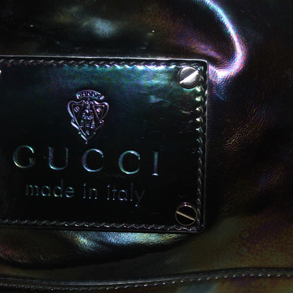 Metallic Patent Metal Studs Over-sized - Picture 6 of 11